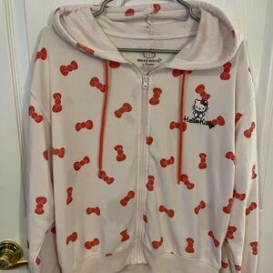 Hello Kitty Women’s Hoodie - White and Red